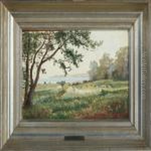Landscape Oil Painting by Janus Andreas Bartholin La Cour