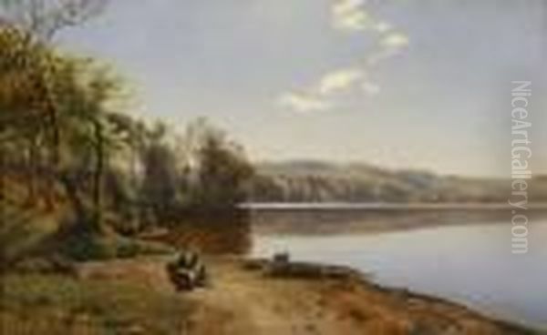 A Summer's Day Oil Painting by Janus Andreas Bartholin La Cour