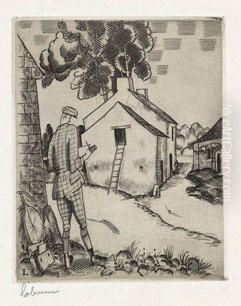 Considerations Sur La Gravure Originale Oil Painting by Jean Emile Laboureur