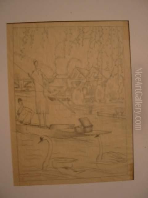 Le Printemps Sur La Taurise Oil Painting by Jean Emile Laboureur