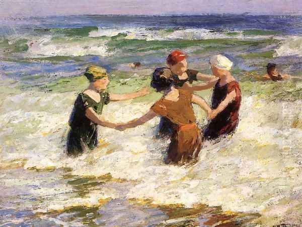A Happy Group Oil Painting by Edward Henry Potthast