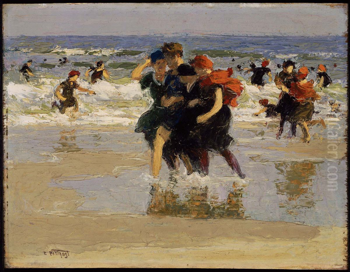 At the Seaside Oil Painting by Edward Henry Potthast