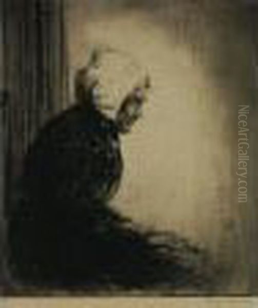 Old Age Oil Painting by Percy Lancaster