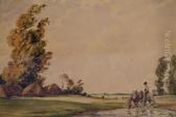 The Drinking Pool Oil Painting by Percy Lancaster