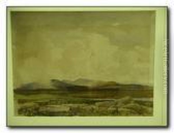 Moorland Oil Painting by Percy Lancaster