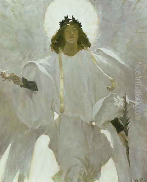 Why Seek Ye the Living Among the Dead, 1905 Oil Painting by Howard Pyle