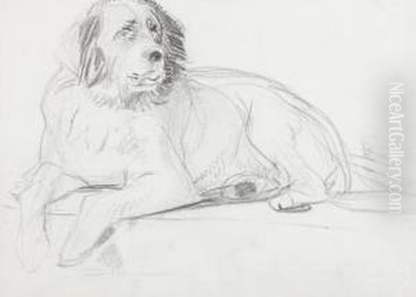 A Distinguished Member Of The Humane Society Oil Painting by Sir Edwin Henry Landseer