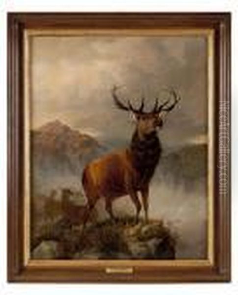 Monarch Of The Glen Oil Painting by Sir Edwin Henry Landseer