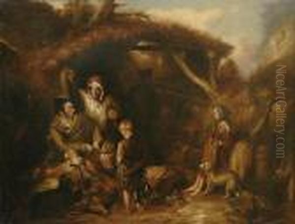 The Illicit Highland Whisky Still Oil Painting by Sir Edwin Henry Landseer