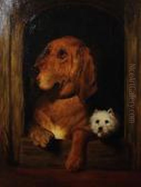 Dignity And Impudence Oil Painting by Sir Edwin Henry Landseer