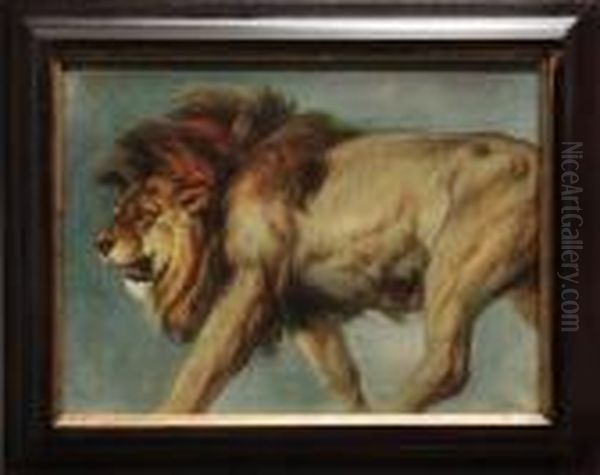 Study Of A Lion Oil Painting by Sir Edwin Henry Landseer