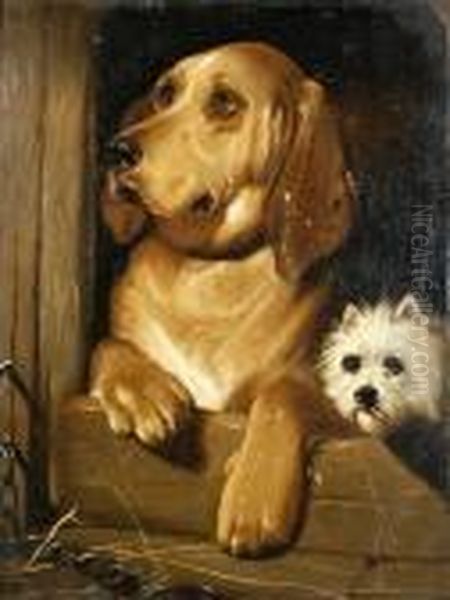 Dignity And Impudence Oil Painting by Sir Edwin Henry Landseer