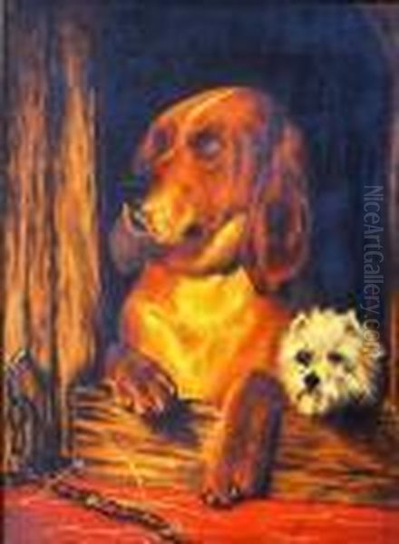 Dignity And Impudence Oil Painting by Sir Edwin Henry Landseer