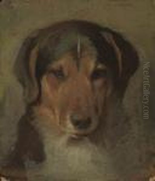 A Faithful Friend Oil Painting by Sir Edwin Henry Landseer