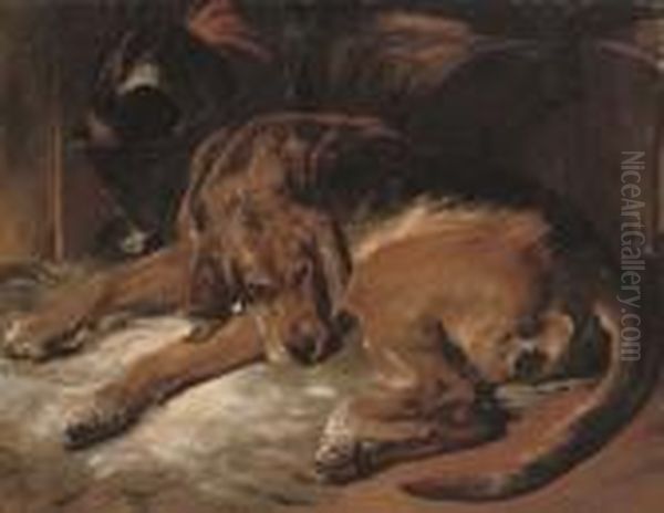 Countess Sleeping Oil Painting by Sir Edwin Henry Landseer