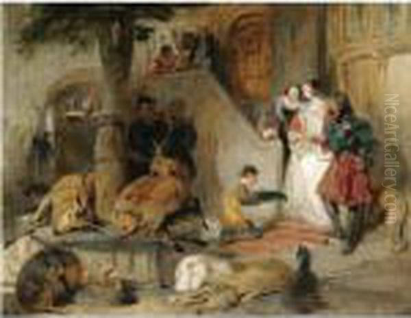 Bolton Court In Olden Time Oil Painting by Sir Edwin Henry Landseer