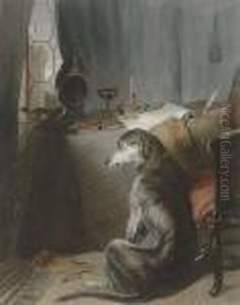 The Art Journal: Four Plates Oil Painting by Sir Edwin Henry Landseer