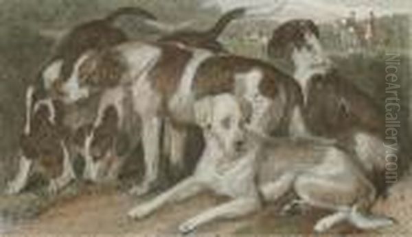 The Art Journal: Four Plates Oil Painting by Sir Edwin Henry Landseer