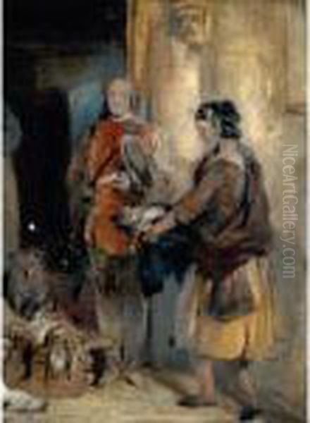 The Fishergirl Oil Painting by Sir Edwin Henry Landseer