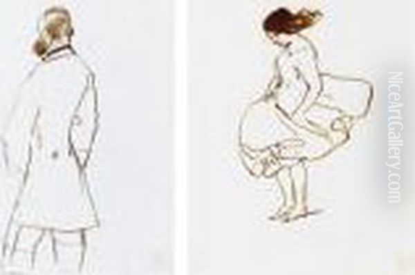 A Folio Of Drawings Oil Painting by Sir Edwin Henry Landseer