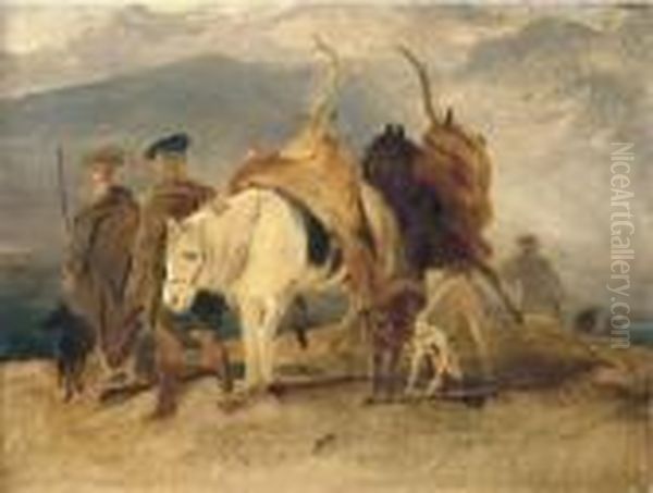 The Deerstalker's Return Oil Painting by Sir Edwin Henry Landseer
