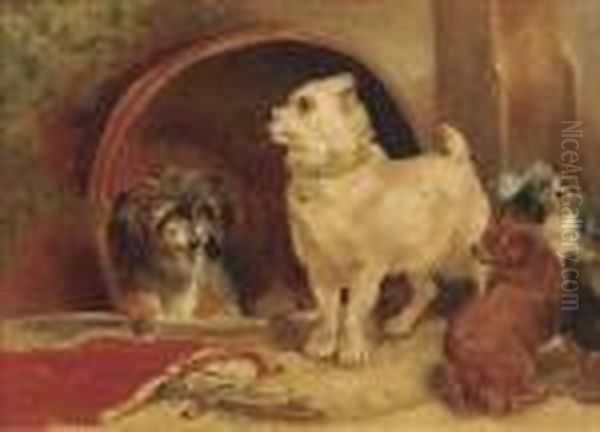 Alexander And Diogenes Oil Painting by Sir Edwin Henry Landseer