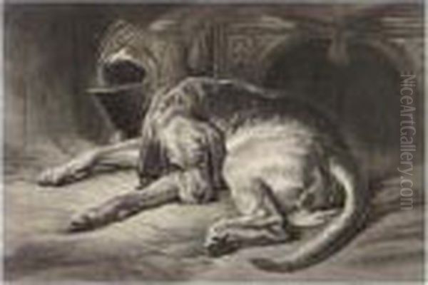 Landseer's Works Oil Painting by Sir Edwin Henry Landseer