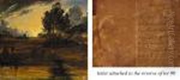 A Wooded River Landscape With A Windmill Beyond Oil Painting by Sir Edwin Henry Landseer