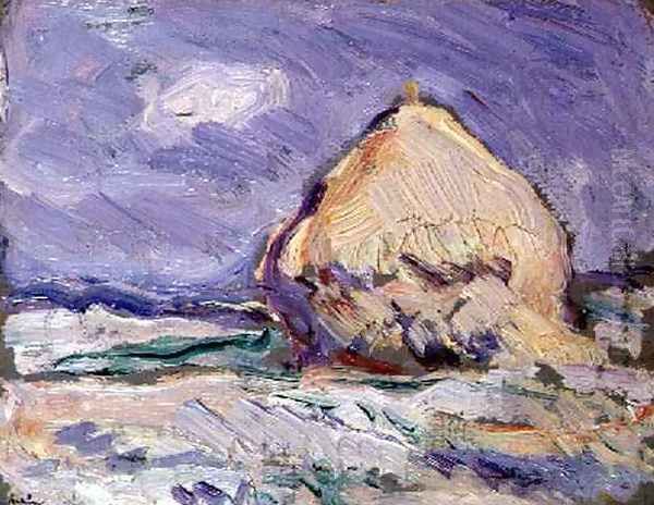 Haystack Oil Painting by Samuel John Peploe