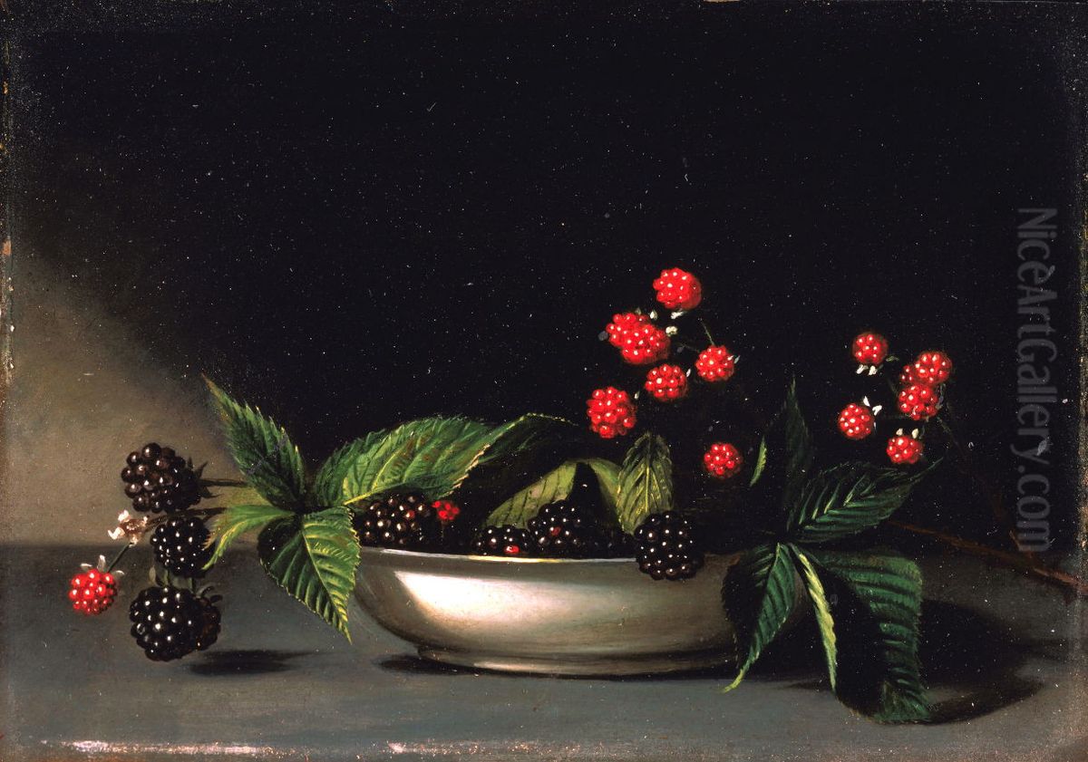 Blackberries Oil Painting by Raphaelle Peale