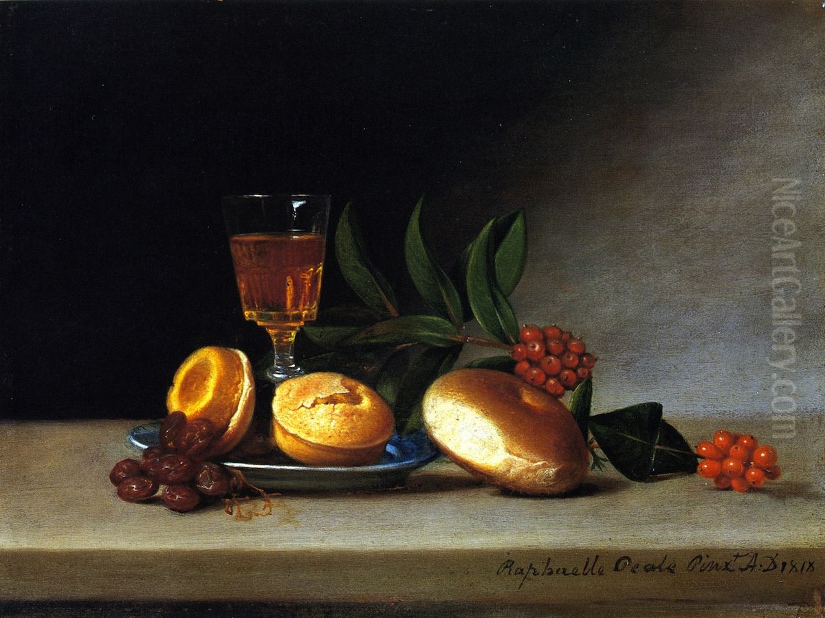 Still Life with Wine Glass Oil Painting by Raphaelle Peale