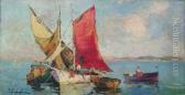 Marine Oil Painting by Georges Lapchine