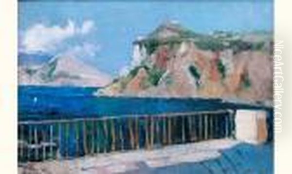 Riviera Italienne Oil Painting by Georges Lapchine