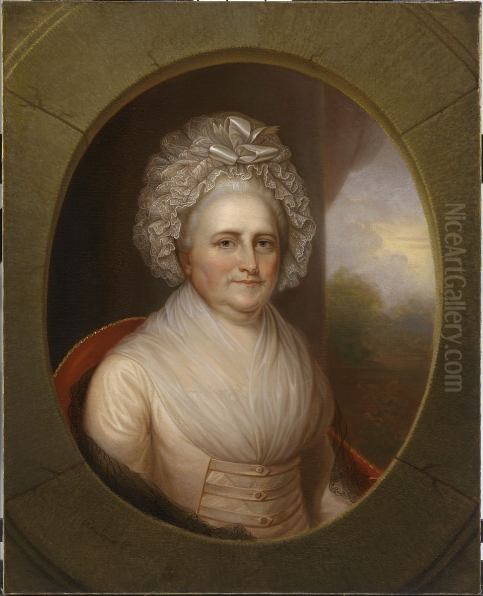 Martha Washington Oil Painting by Rembrandt Peale