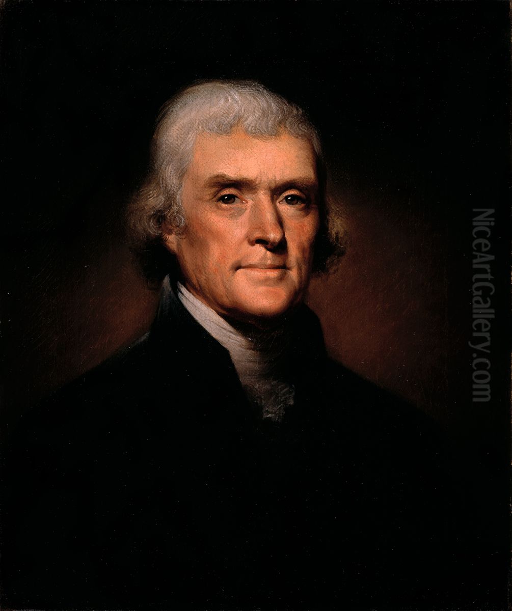 Thomas Jefferson Oil Painting by Rembrandt Peale
