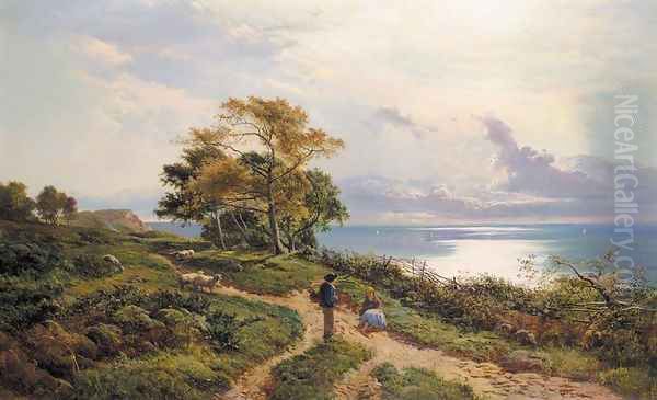 Overlooking the Bay Oil Painting by Sidney Richard Percy