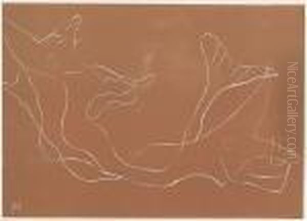 Les Poissons Oil Painting by Henri Laurens