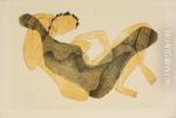 Femme
Allongee Au Bras Leve Oil Painting by Henri Laurens