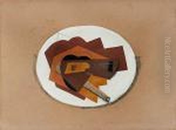 Flute Et Guitare Oil Painting by Henri Laurens