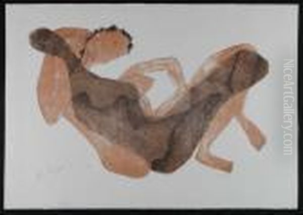 Femme Allongee Au Bras Leve Oil Painting by Henri Laurens