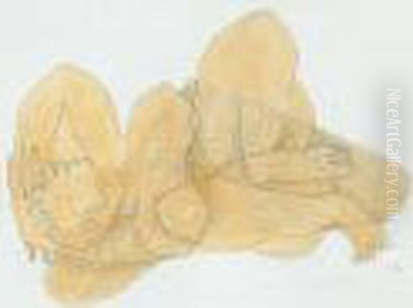 Femme Endormie Oil Painting by Henri Laurens