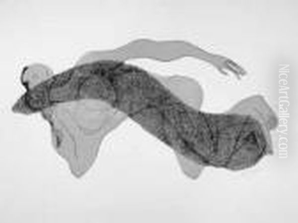 Femme Couchee Oil Painting by Henri Laurens