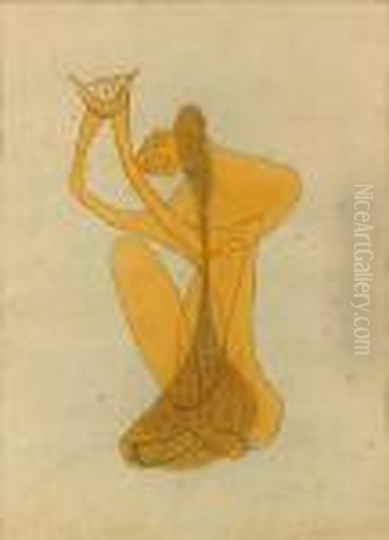 Etude De Personnage Oil Painting by Henri Laurens