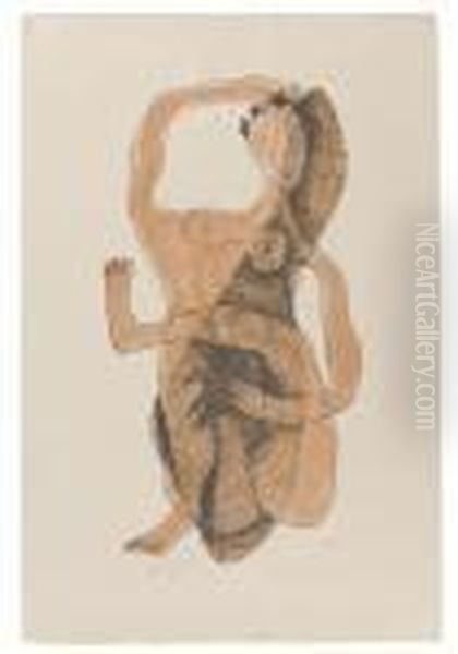 Femme Assise A La Jambe Levee Oil Painting by Henri Laurens