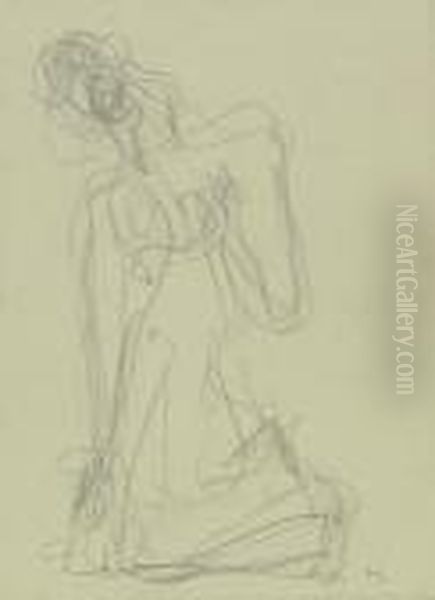 Femme Agenouillee Oil Painting by Henri Laurens