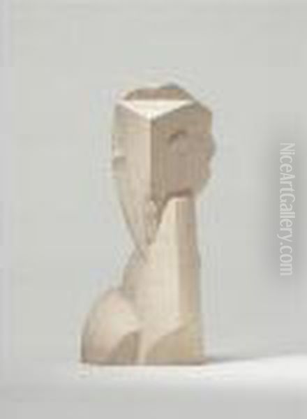 Tete De Jeune Fille Oil Painting by Henri Laurens