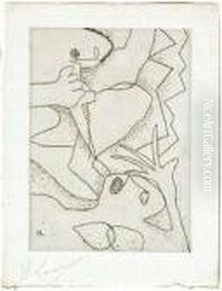 Untitled Oil Painting by Henri Laurens