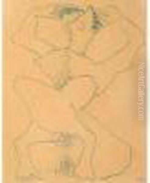 Personnage Feminin Oil Painting by Henri Laurens