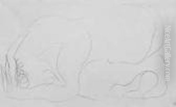 Liegender Akt Oil Painting by Henri Laurens