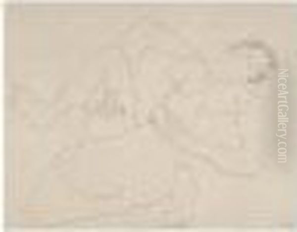 Nu Se Tenant Les Cuisses Oil Painting by Henri Laurens